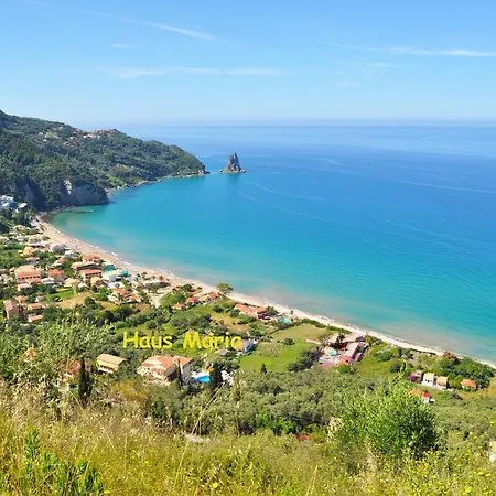 Апартаменты Maria With Pool And Amazing View - Agios Gordios *